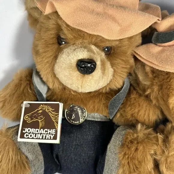 Vintage 1981 Jordache Jeans | Jordy Plush Bear Promotion 12” & 10” - Picture 2 of 11